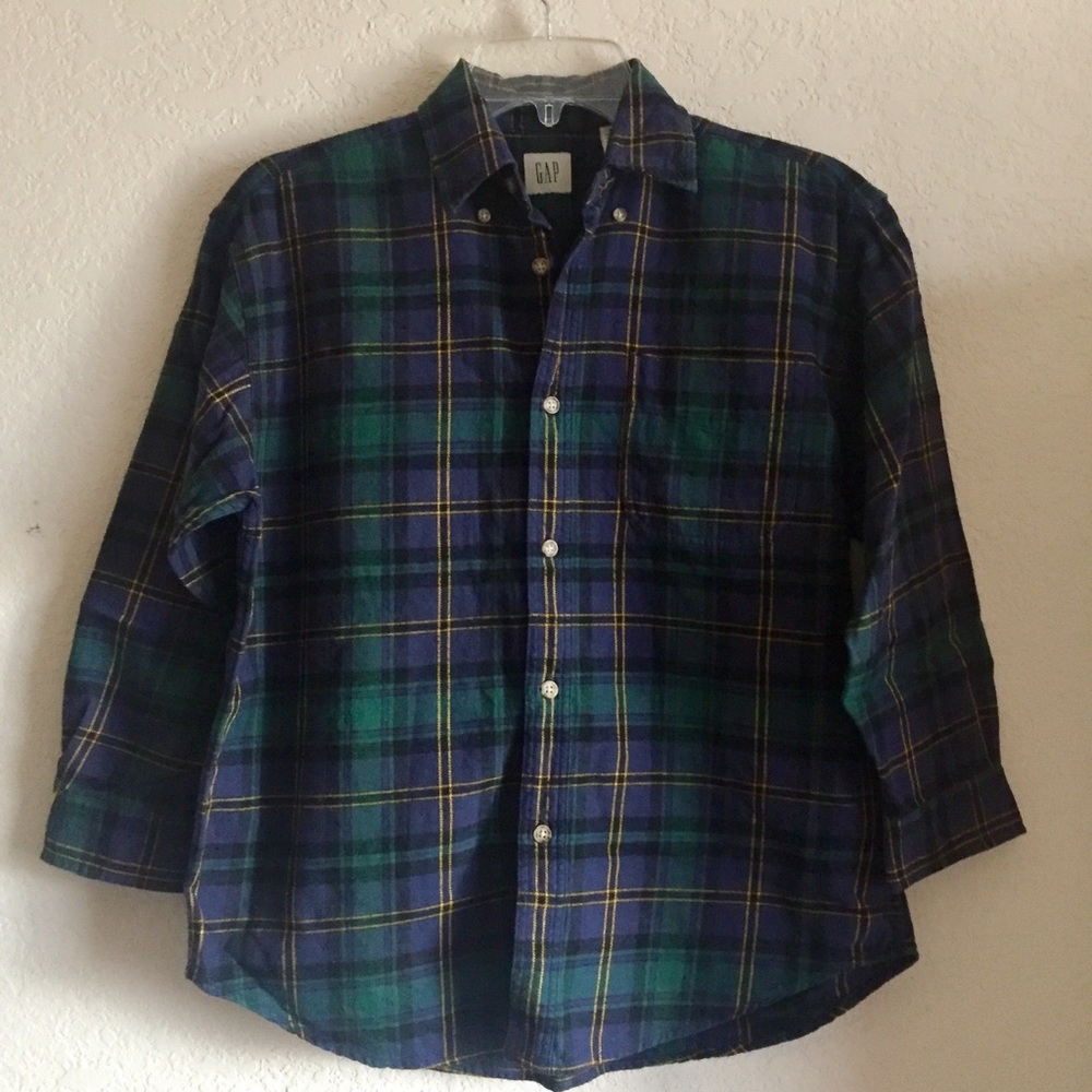 90s GAP Plaid Button-Down